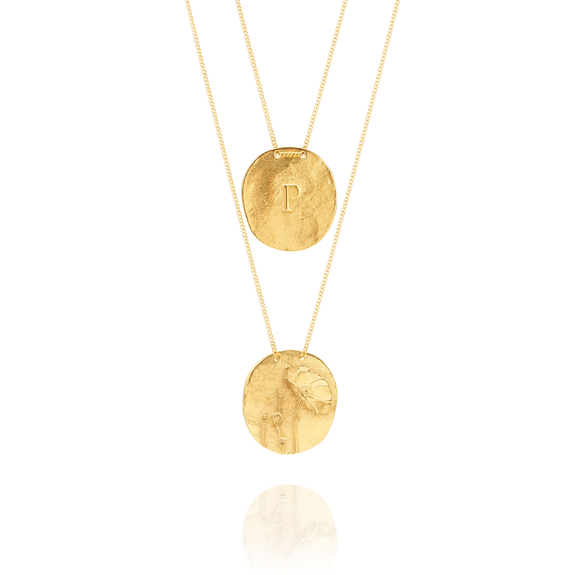 Golden Necklace P from Papoila