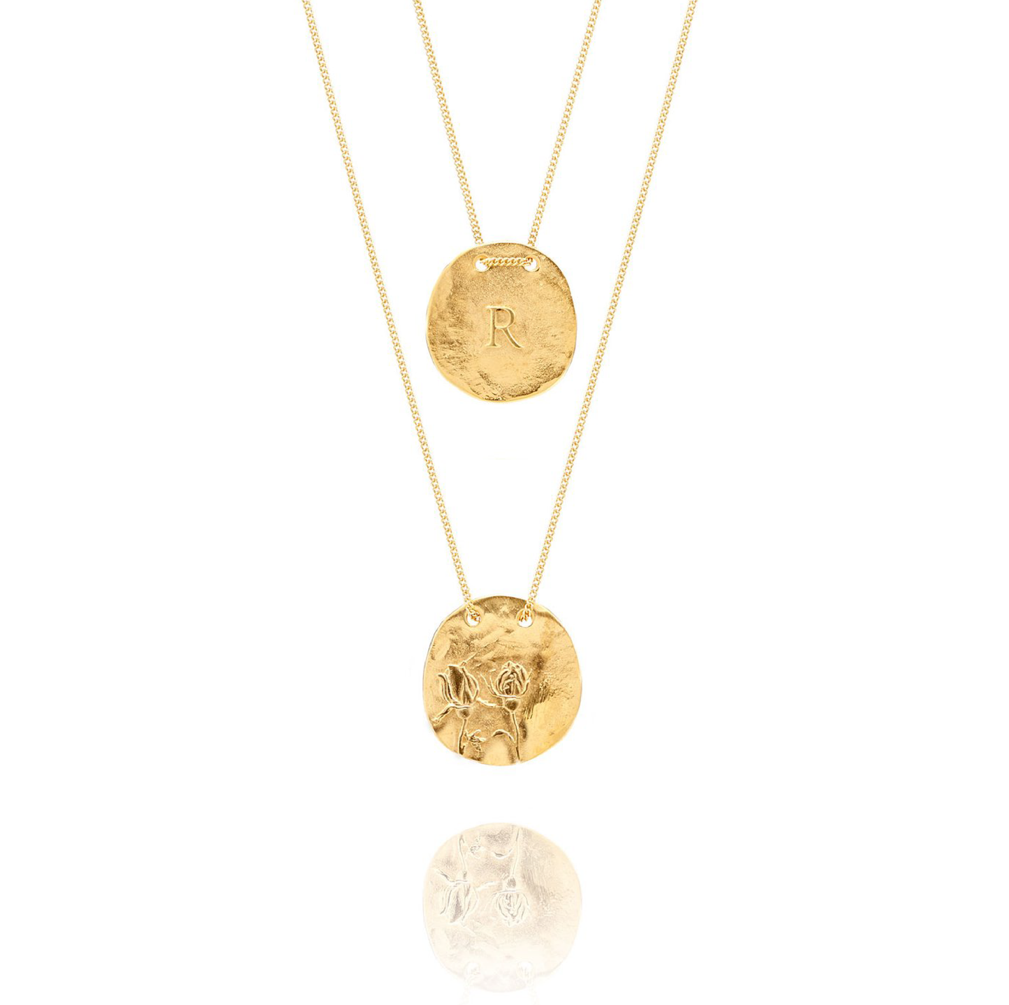 Golden Necklace R from Rosa