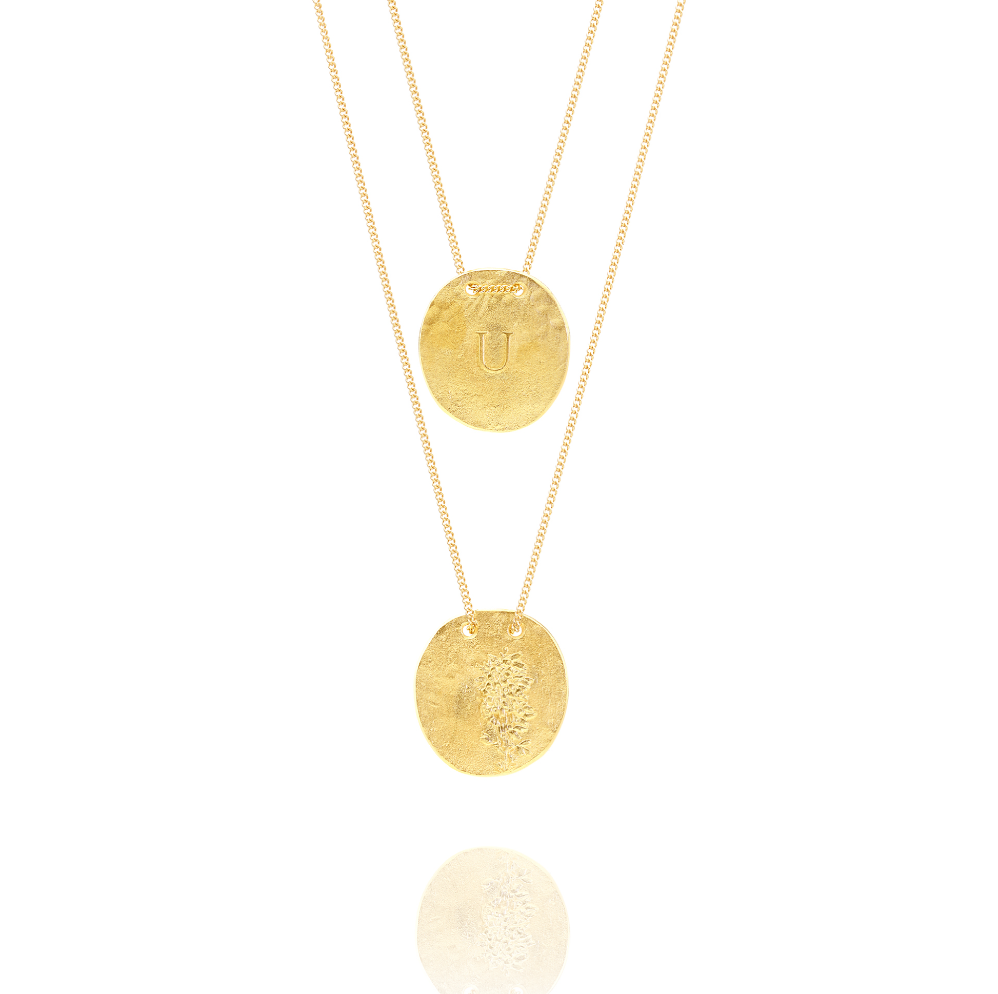 Golden Necklace U from Urze
