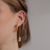 Long Forest Earrings with Larimar
