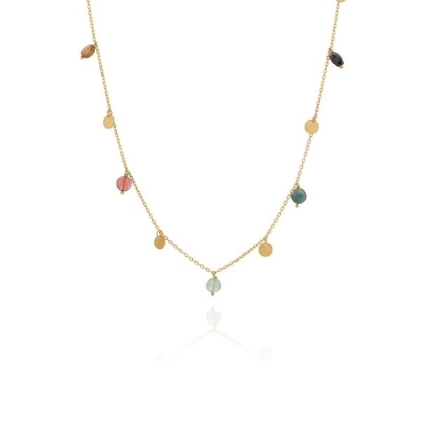 Medals and Tourmalines Necklace