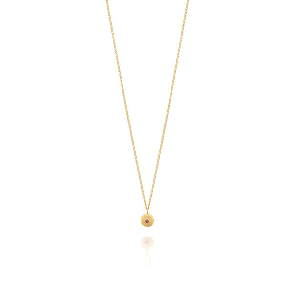 Rose and Ruby Necklace Front