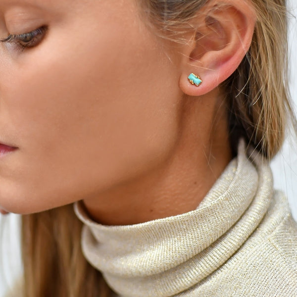 Sea Earrings with Turquoises