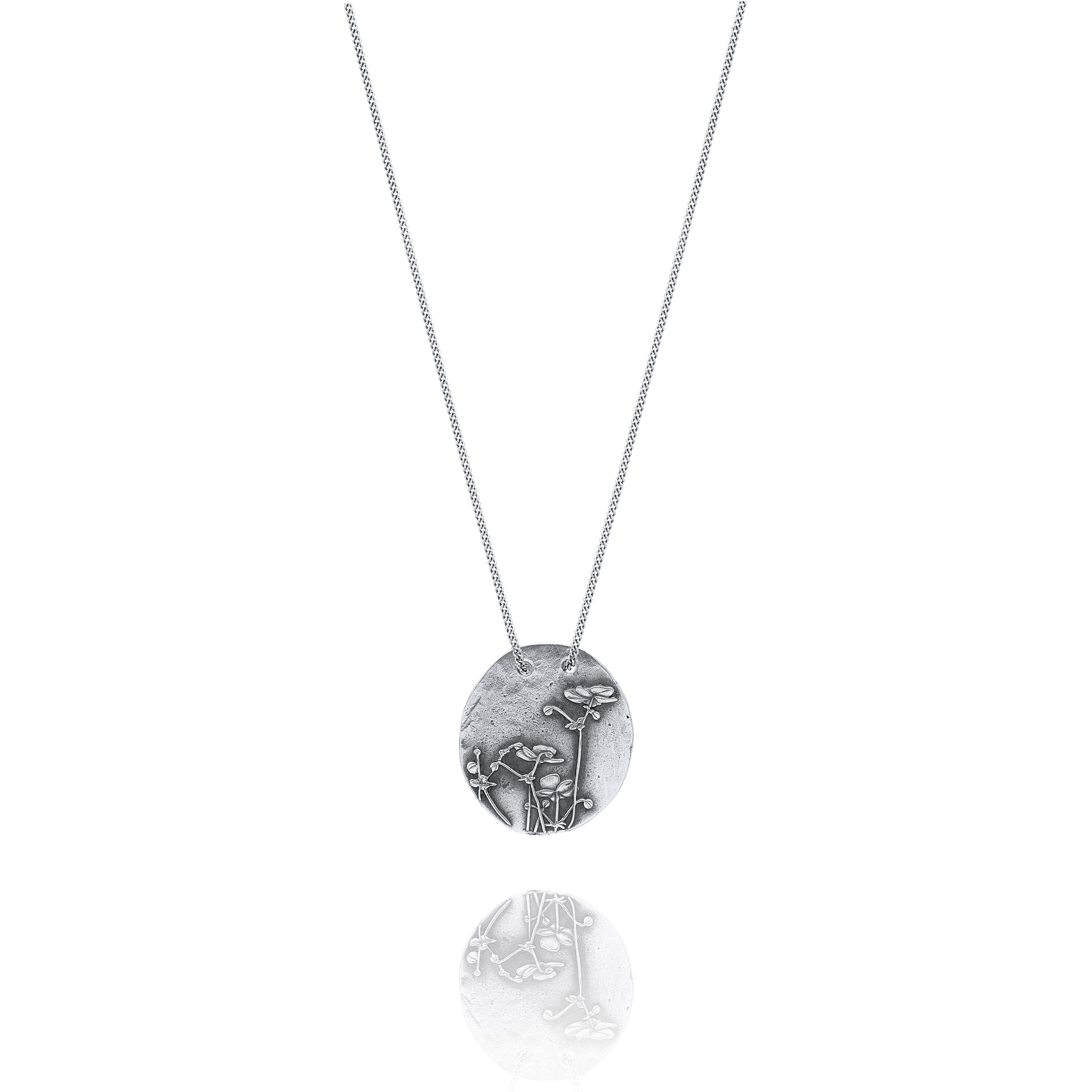 Silver Necklace A from Anemona Back