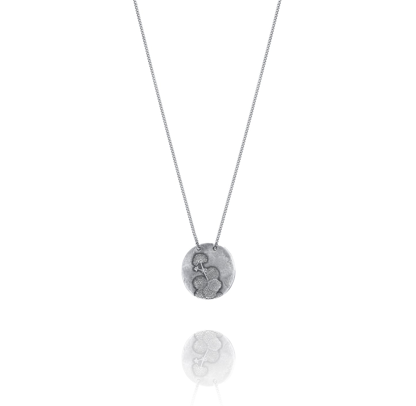 Silver Necklace K from Kunzea Back