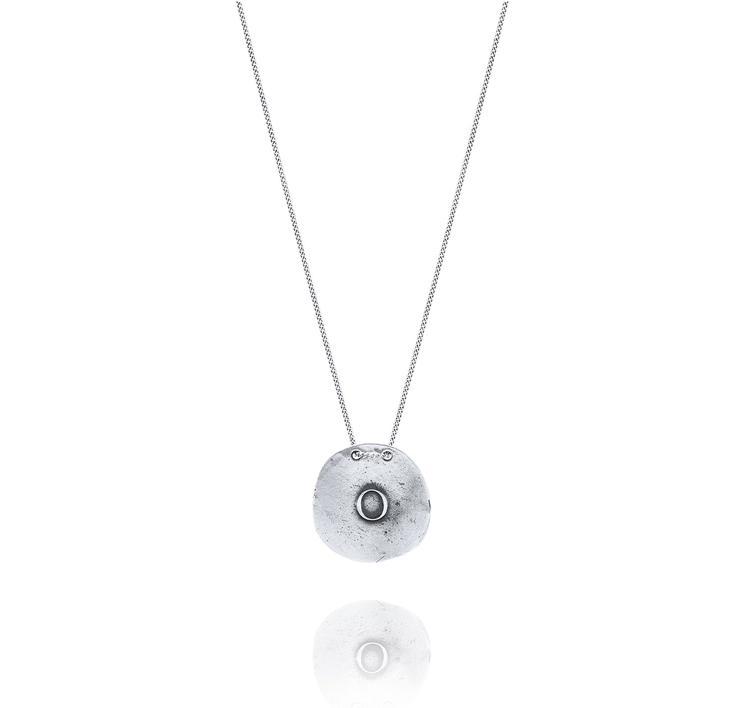 Silver Necklace O from Orquidea Front