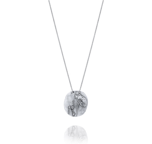 Silver Necklace P from Papoila Back