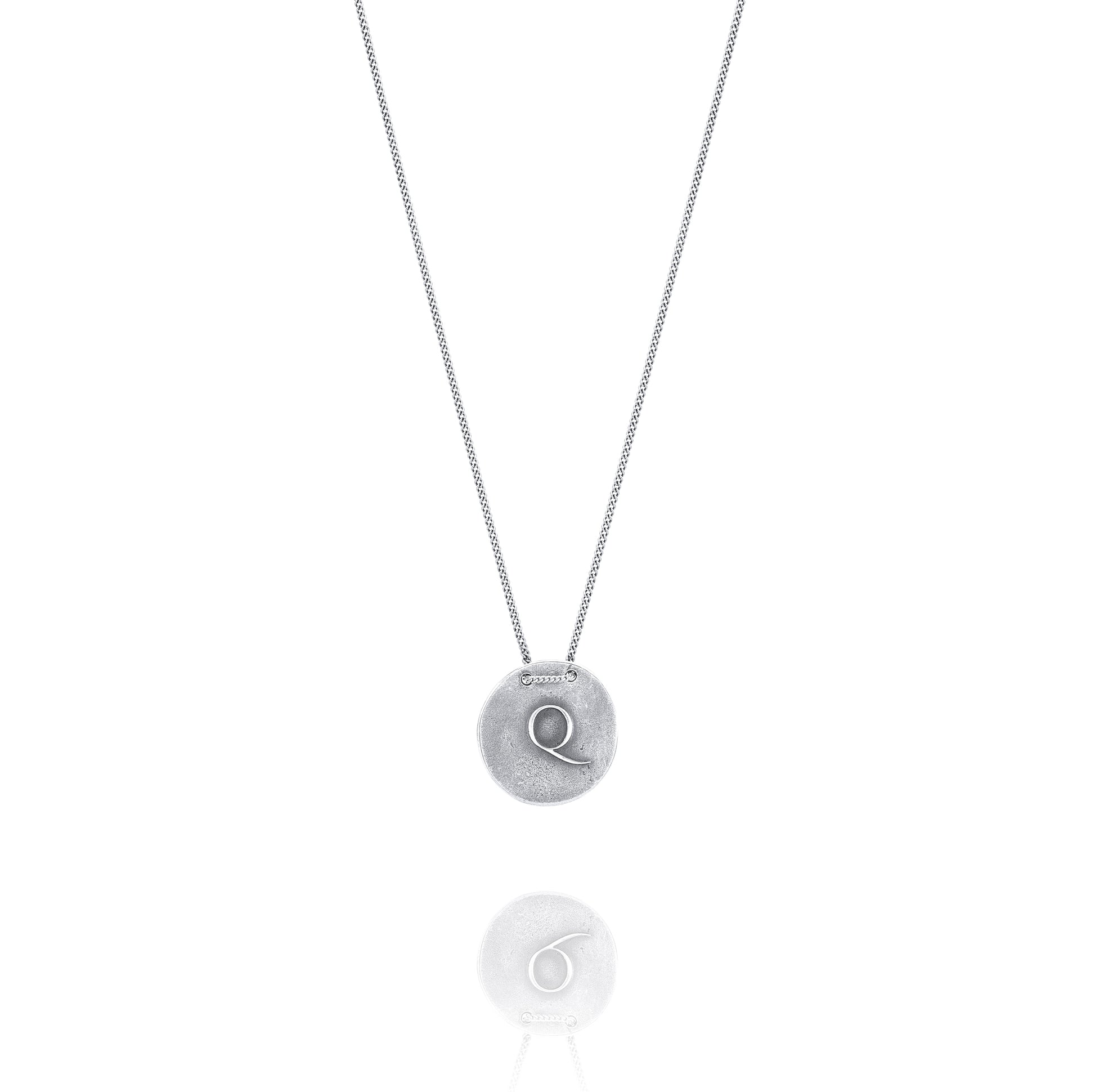 Silver Necklace Q from Quesnelia Front