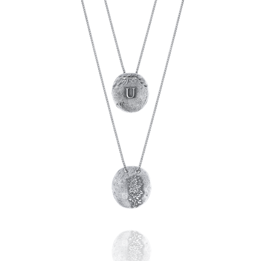 Silver Necklace U from Urze
