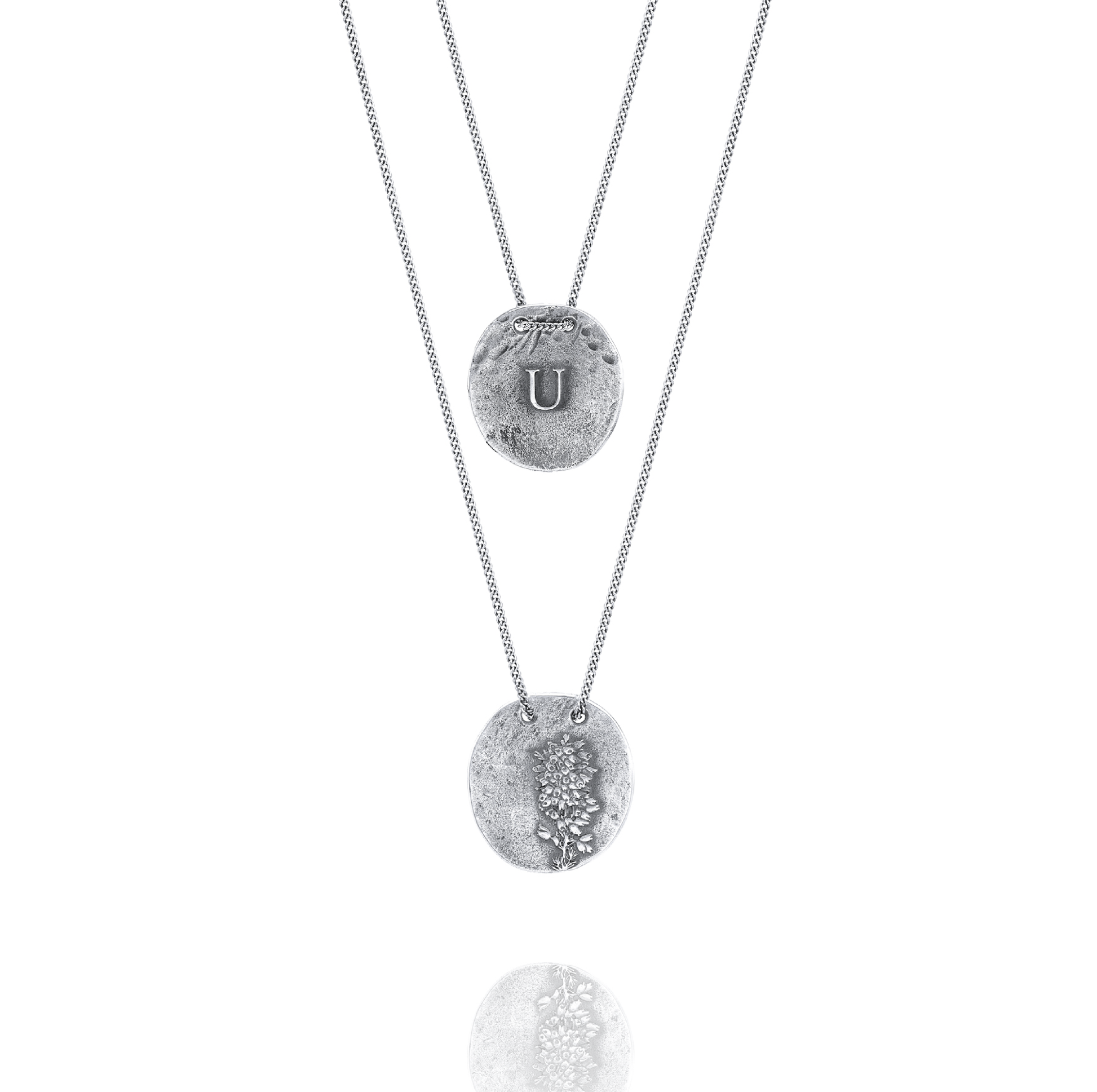 Silver Necklace U from Urze