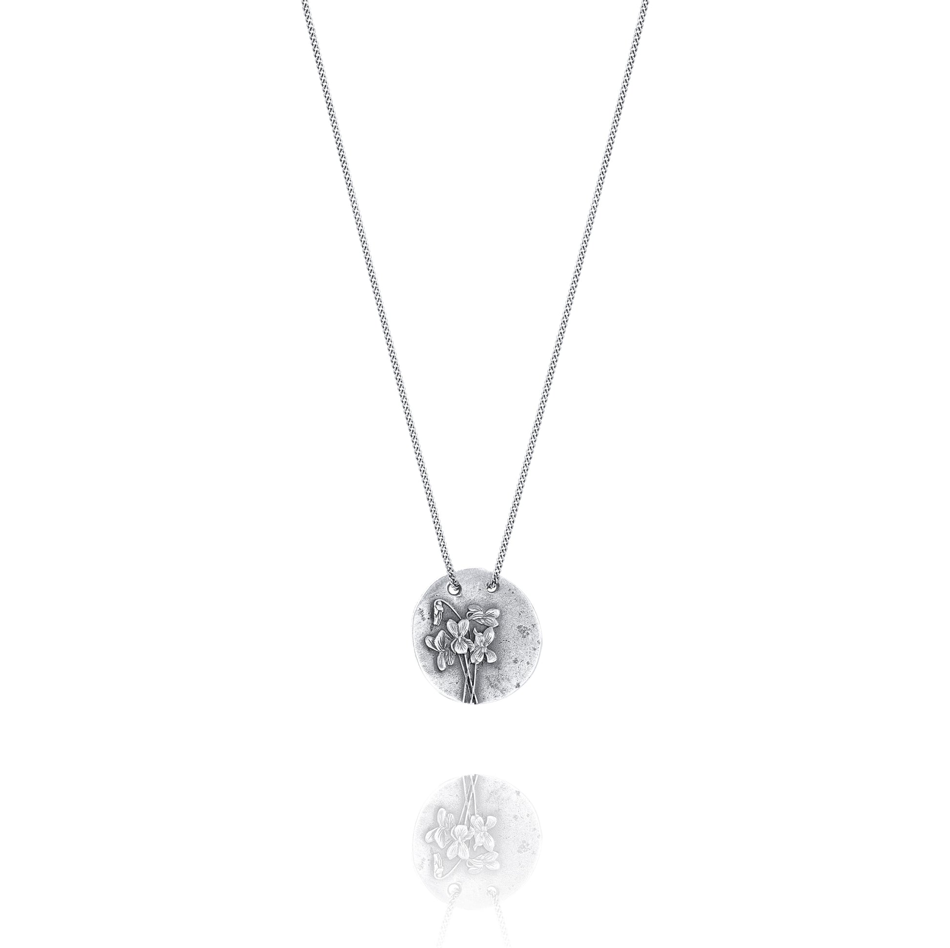 Silver Necklace V from Violet Back