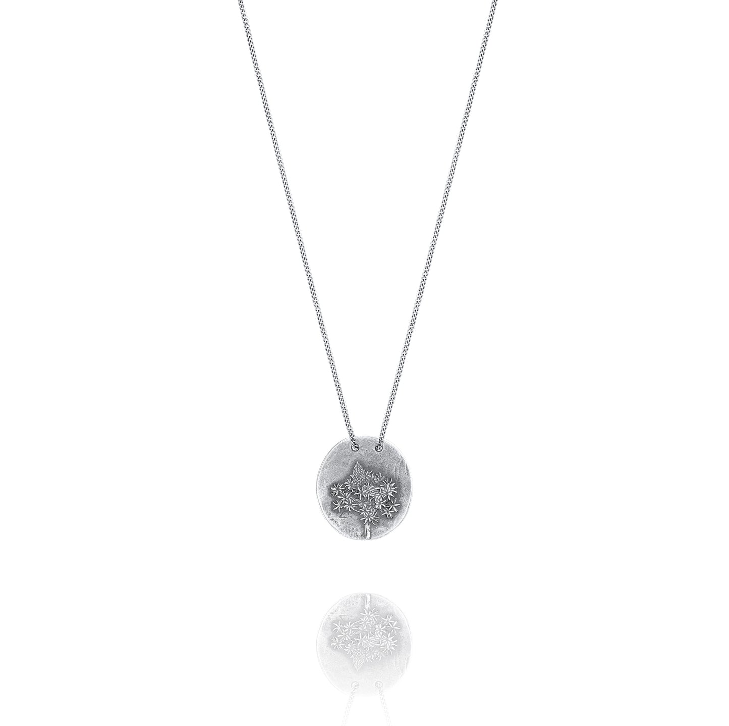 Silver Necklace X from Xerophyllum Back