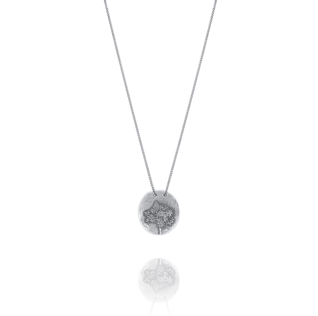 Silver Necklace X from Xerophyllum Back