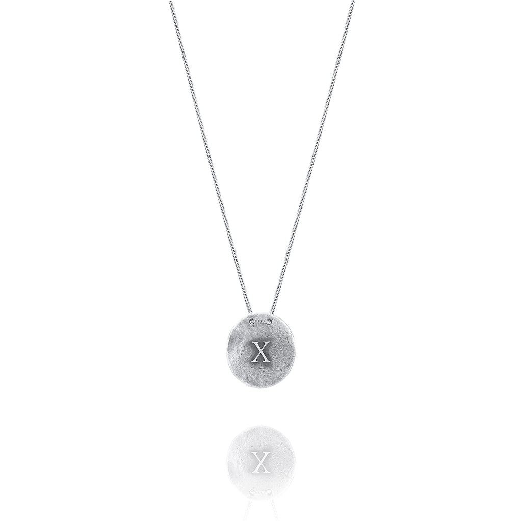 Silver Necklace X from Xerophyllum Front