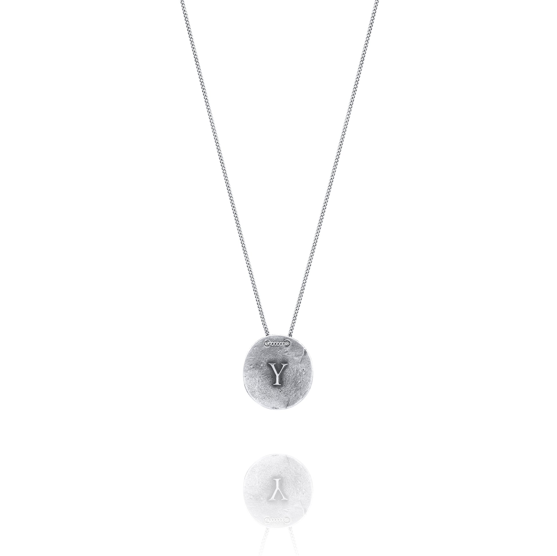 Silver Necklace Y from Yucca Front