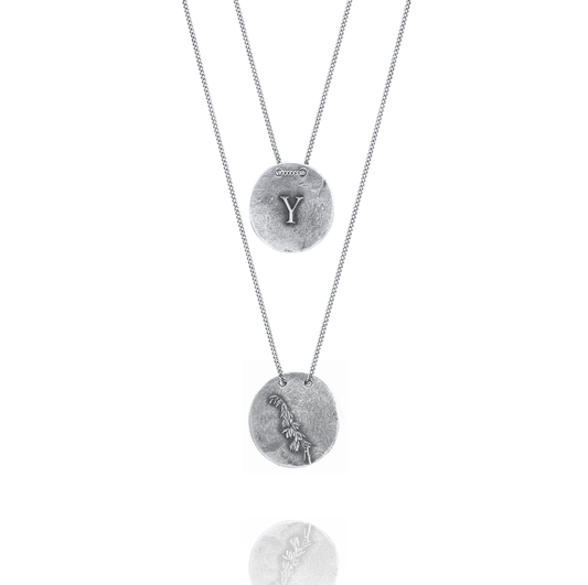 Silver Necklace Y from Yucca