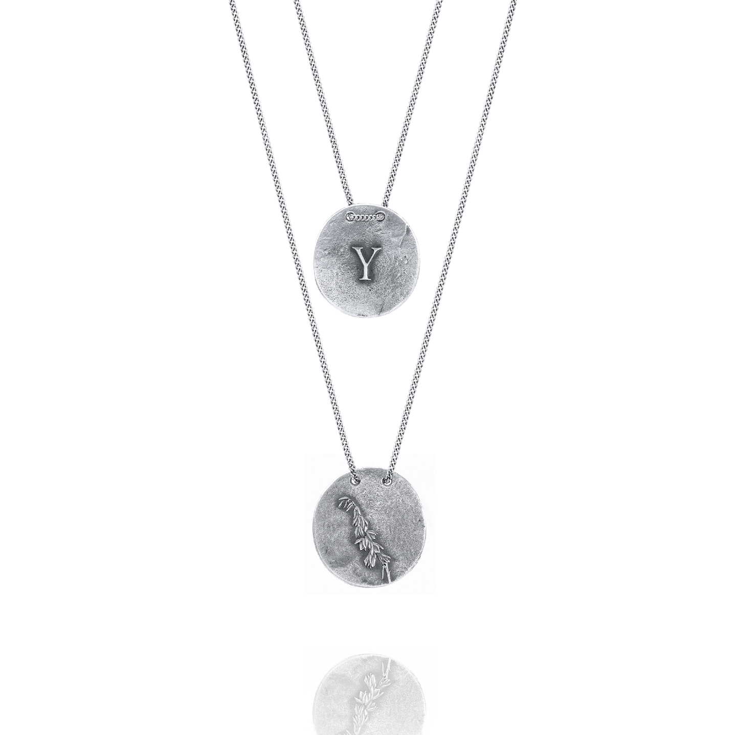 Silver Necklace Y from Yucca