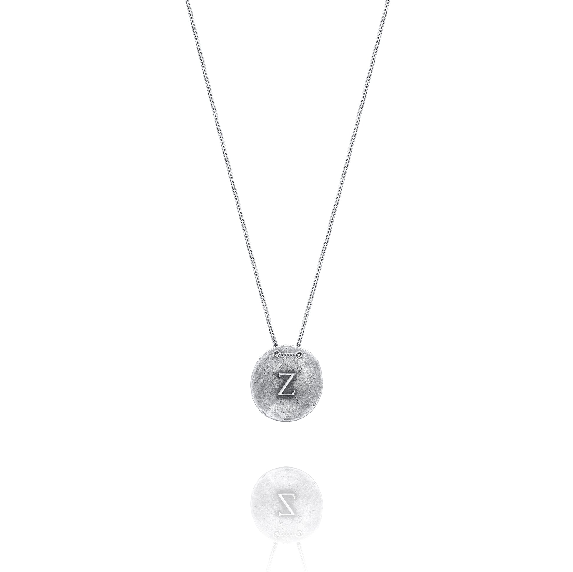 Silver Necklace Z from Zygosepalum Front